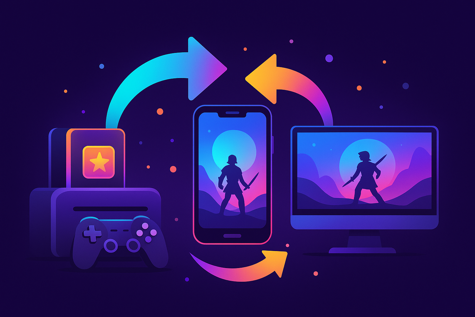 Publishing service icon representing game distribution and marketing